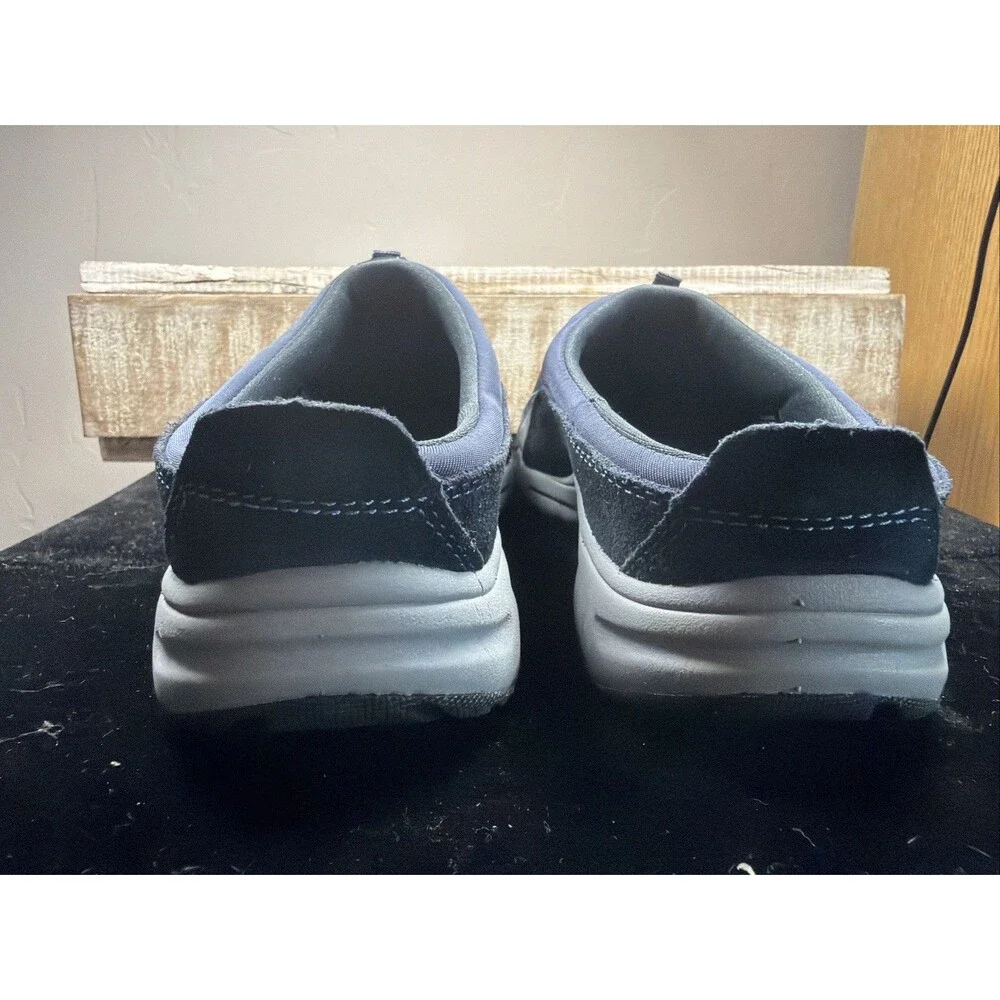 Easy Spirit Traveltime Women's Navy Clog Shoes 7.5 Orthotic Slip-ons